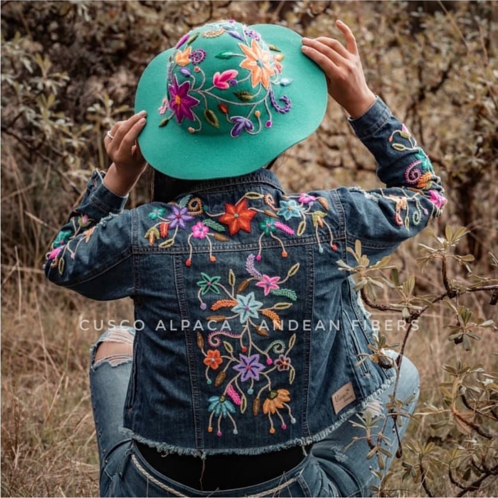 Embroidered autumn/ winter hat